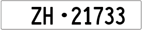 Trailer License Plate